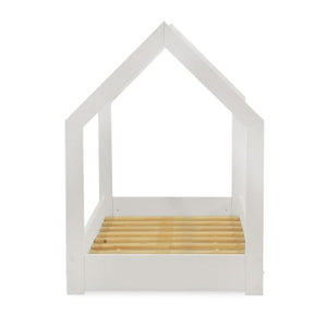Lettino montessoriano in legno bianco