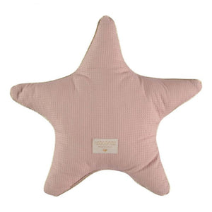 Coussin étoile Aristote en coton bio Rose