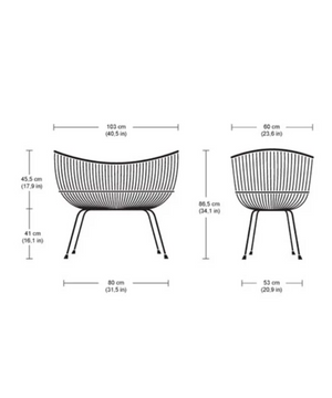 Berceau en rotin Lola - Cuir