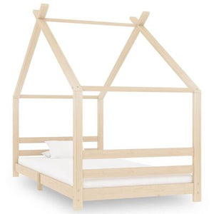 Letto cabina in legno naturale - 90x200 cm