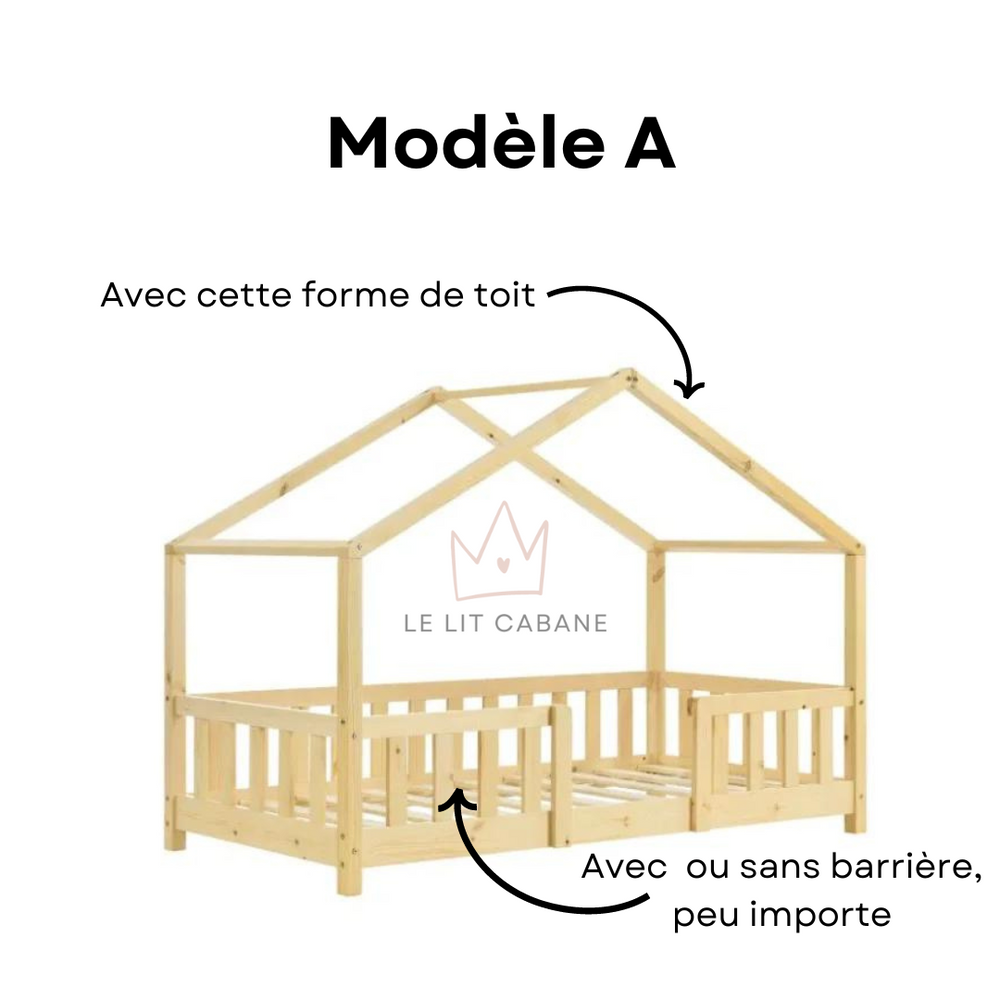 Ciel de lit cabane Bleu motif Etoiles