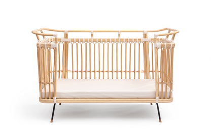 Omvormbaar babybed in Montessori rotan - afwerking Paul Cotton