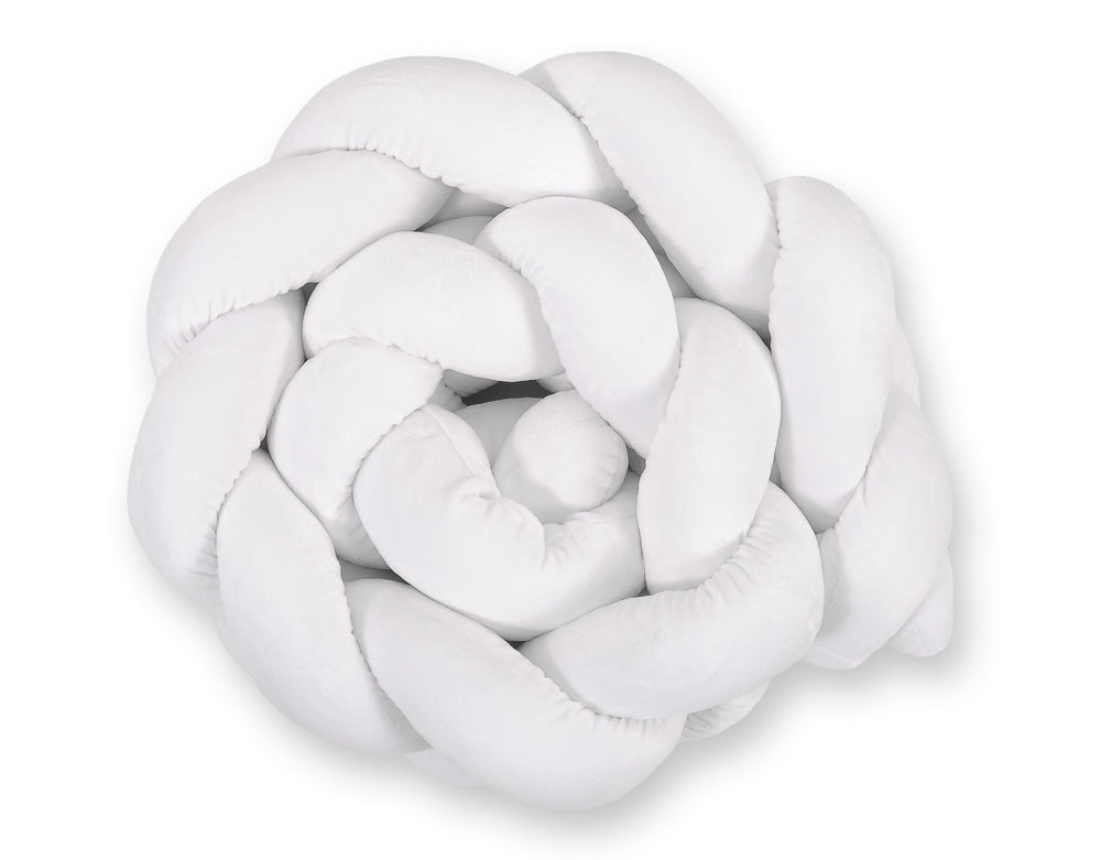 Tresse de lit 180cm Velours Blanc