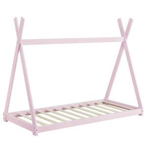 Tipi bed 90x200cm - Montessori - Roze