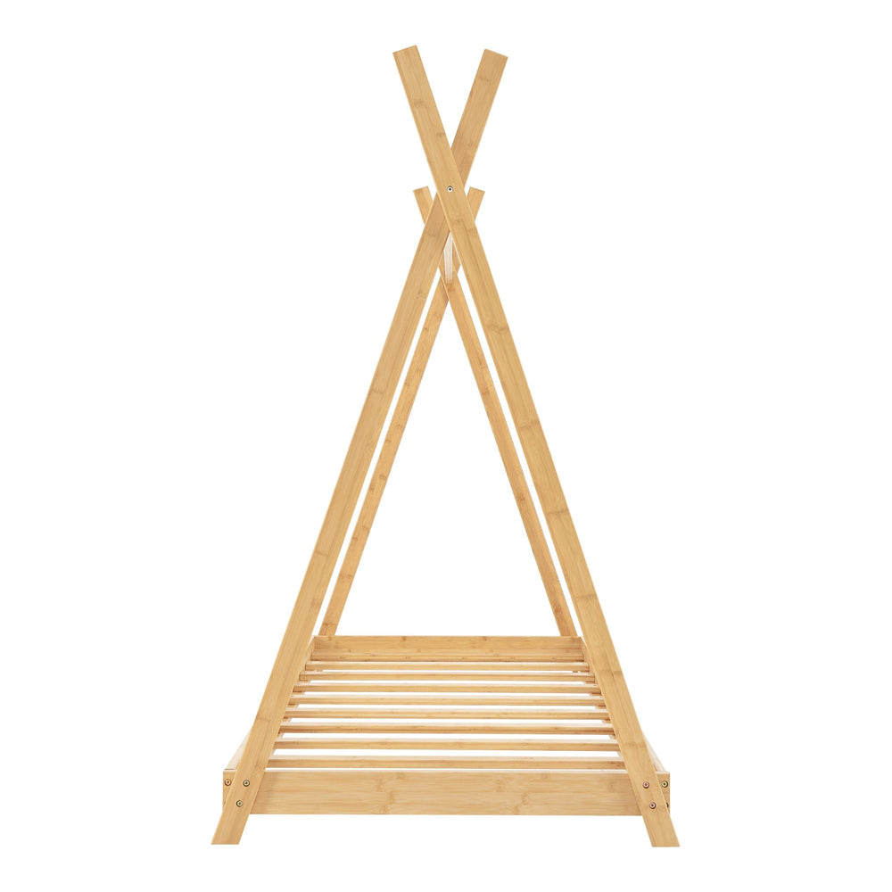 Tipi bed voor kinderen - 70x140cm - Natuurlijk bamboe