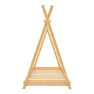 Tipi bed voor kinderen - 70x140cm - Natuurlijk bamboe