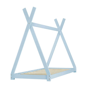 Tipi bed 90x200cm - Montessori - Blauw