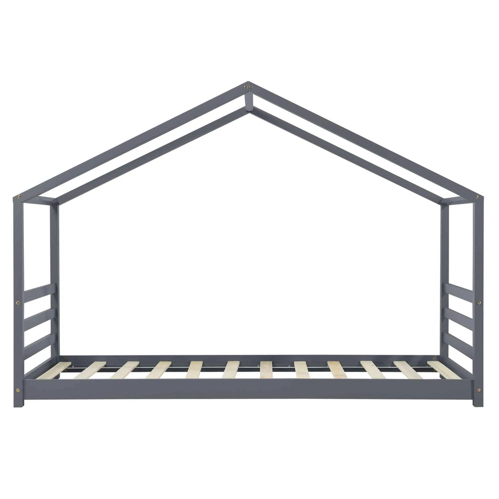 Lit cabane Montessori - 90x200 cm - Gris