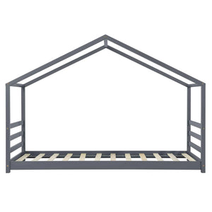 Lit cabane Montessori - 90x200 cm - Gris