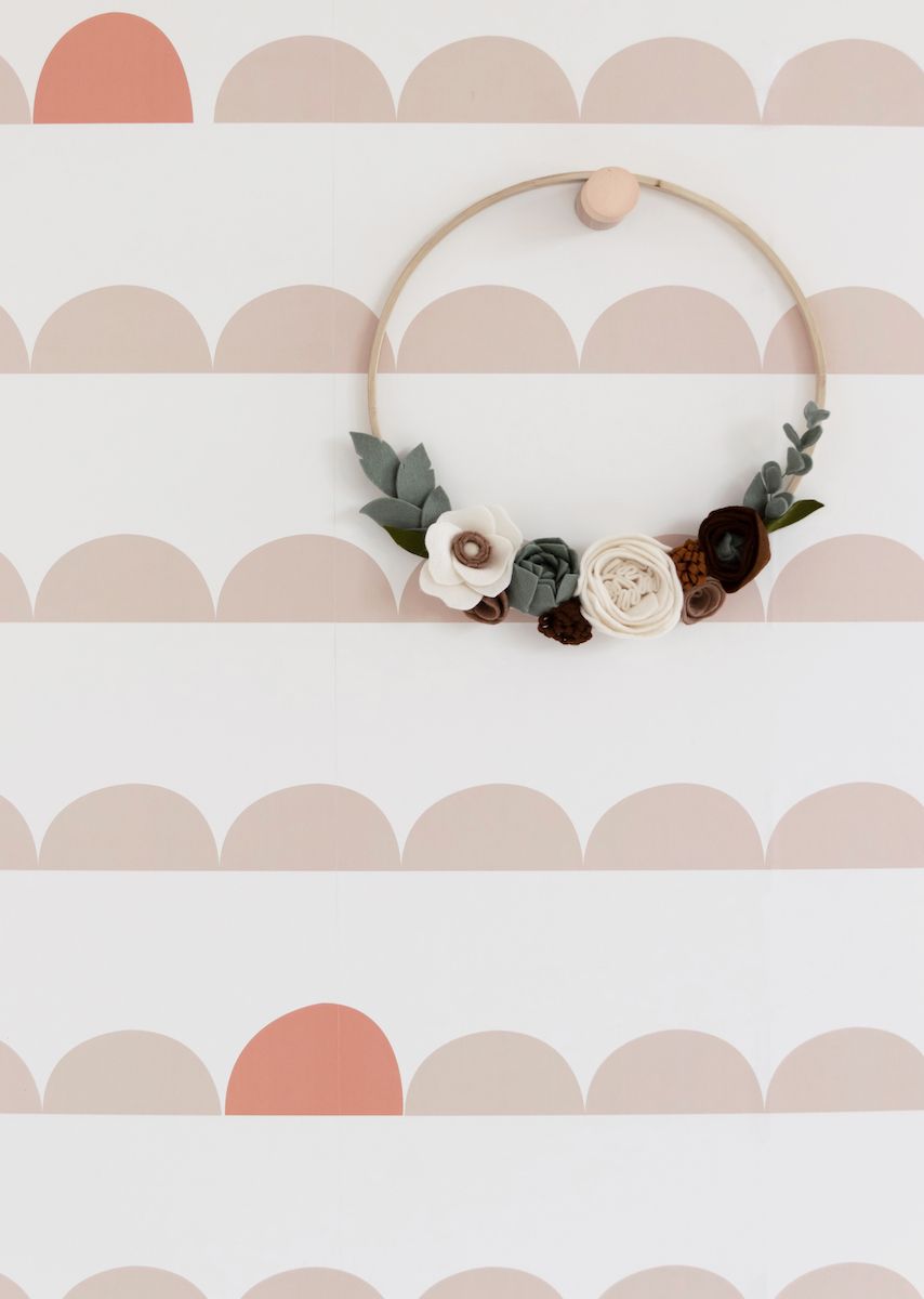 Arches kinderkamer behang - Nude roze &amp;amp; Koraal