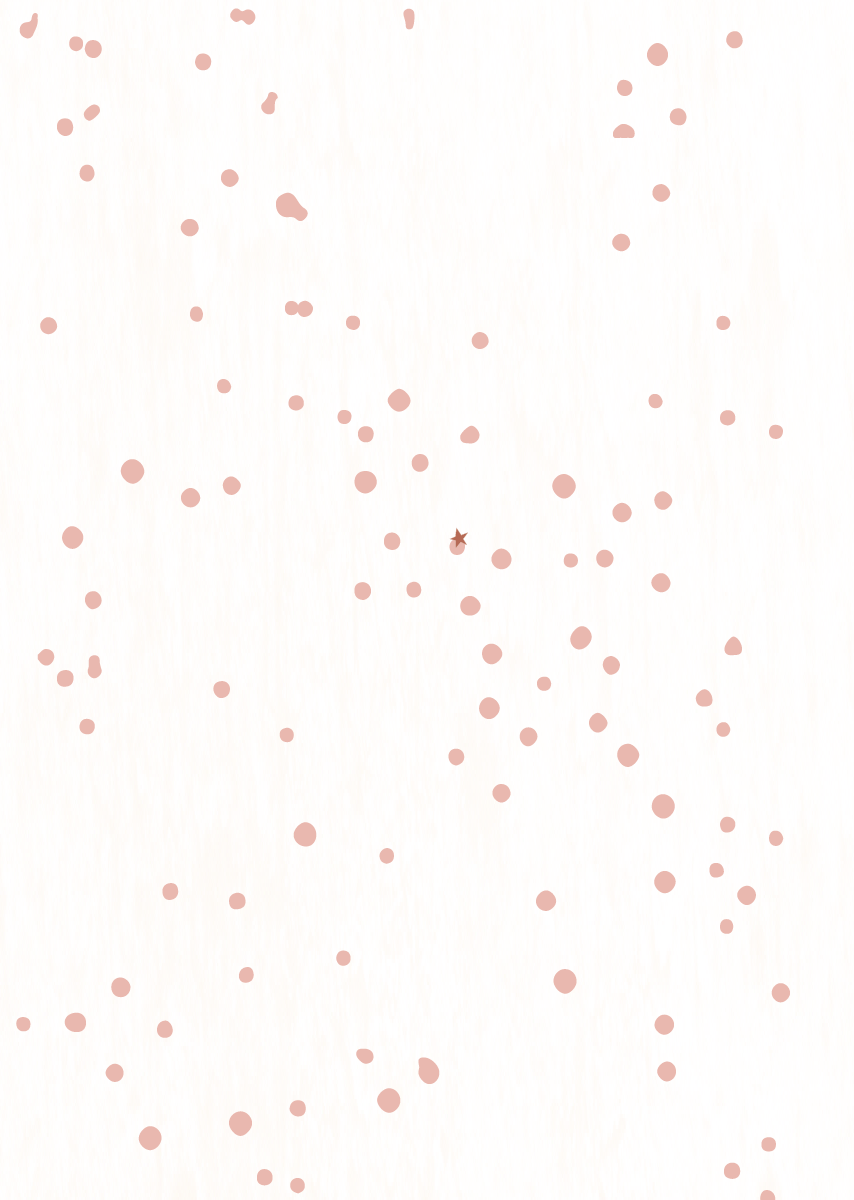 Papier peint chambre enfant Confettis - Rose &amp; Blanc
