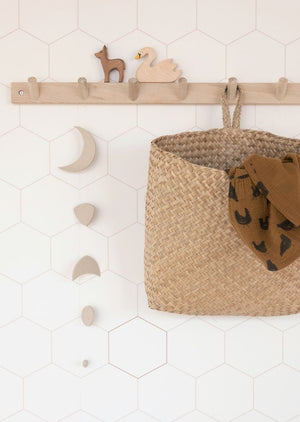 Kinderkamer behang Honeycomb - Beige &amp; Wit