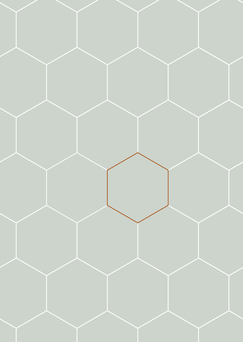 Kinderkamerbehang Honeycomb - Saliegroen & Wit