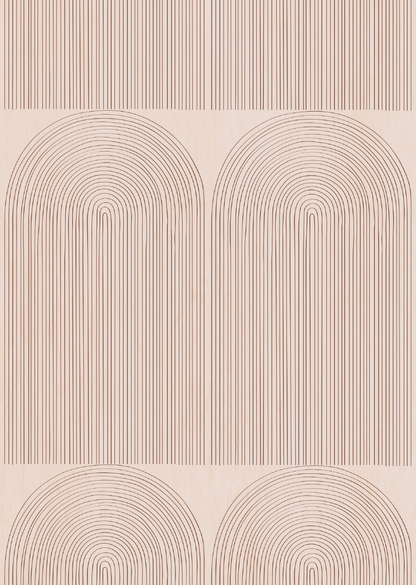 Papier peint chambre enfant Arc-en-ciel - Terracotta &amp; Rose nude