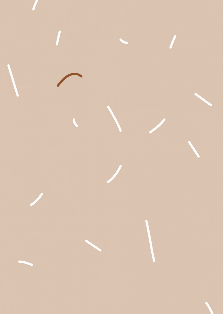 Papier peint chambre enfant Vermicelle - Rose nude &amp; Blanc