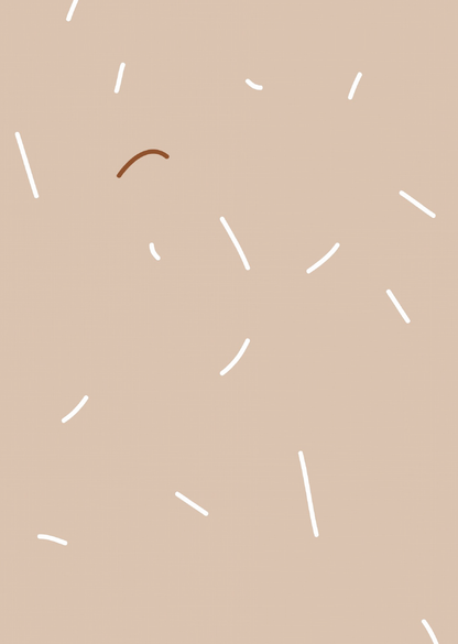 Kinderkamerbehang Vermicelli - Nude roze &amp;amp; Wit