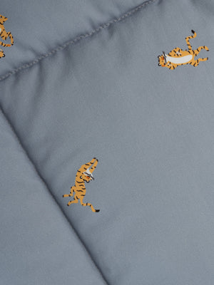 Confezione teepee da esterno impermeabile + tappetino + fodera per cuscino - blu
