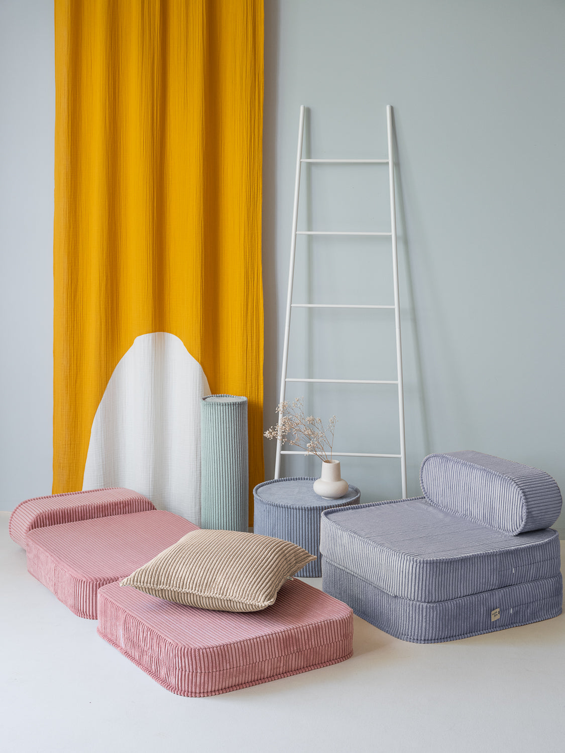 Fauteuil chauffeuse enfant bleu
