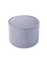 Pouf rond velours Bleu