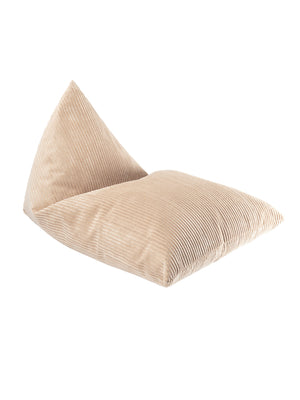 Pouf poire velours Beige