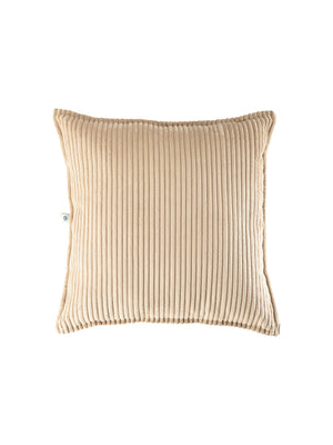 Beige fluwelen kussen 45x45cm