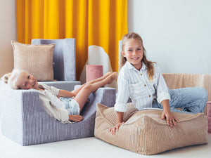 Coussin velours beige 45x45cm