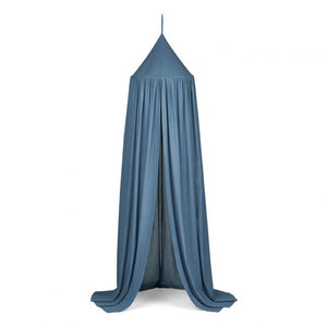 Baldacchino blu in cotone biologico