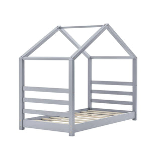 Lit cabane Montessori - 80x160cm - Gris