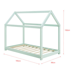 Montessori kajuitbed + matras - 80x160cm - Groen