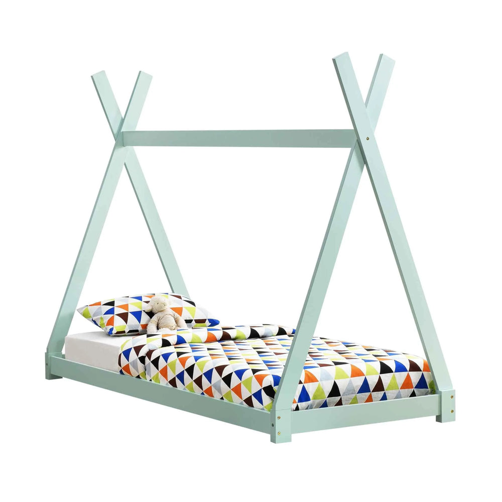 Tipi bed 90x200cm - Montessori - Groen