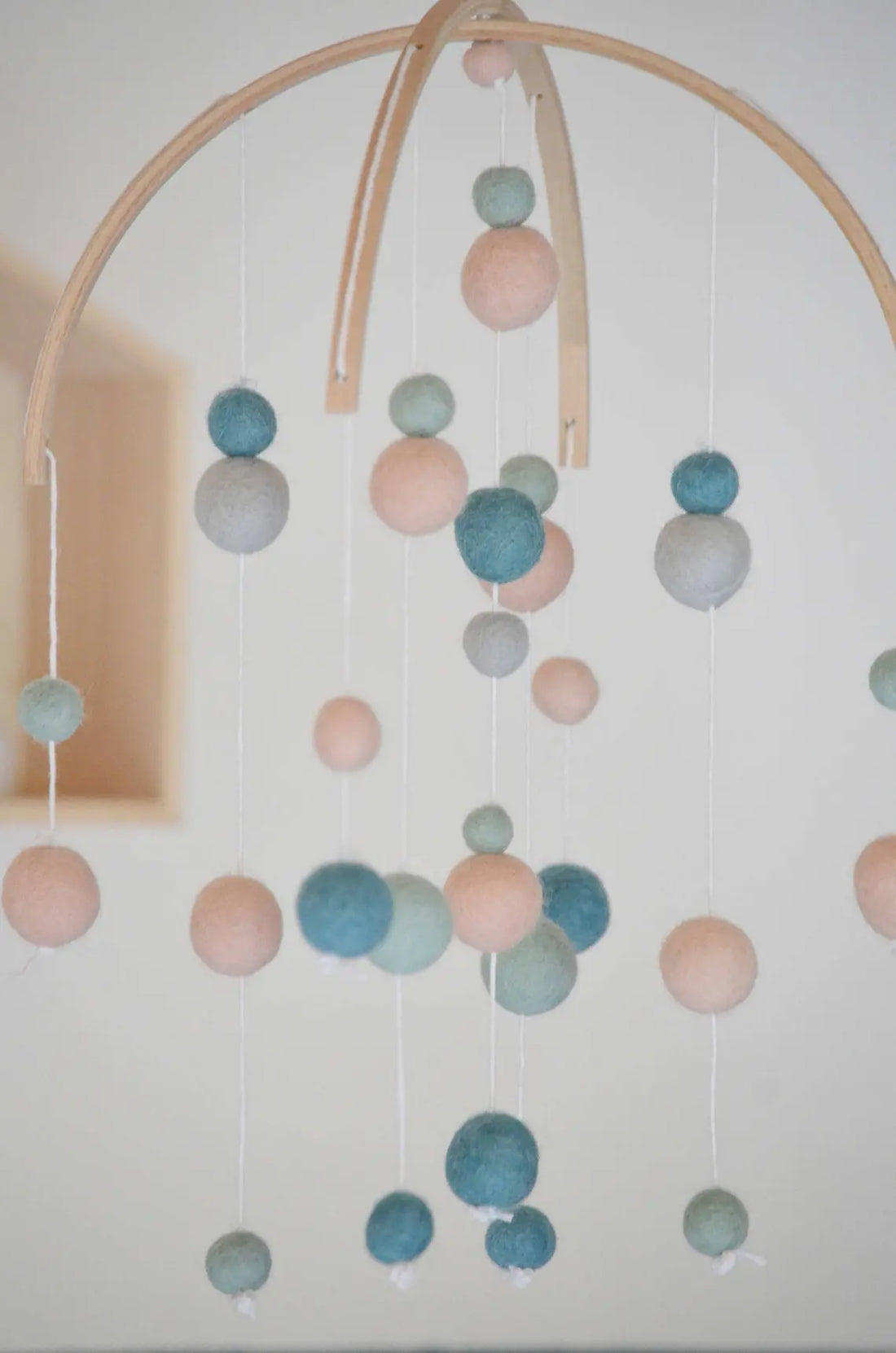 Mobile Montessori Bleu & Rose