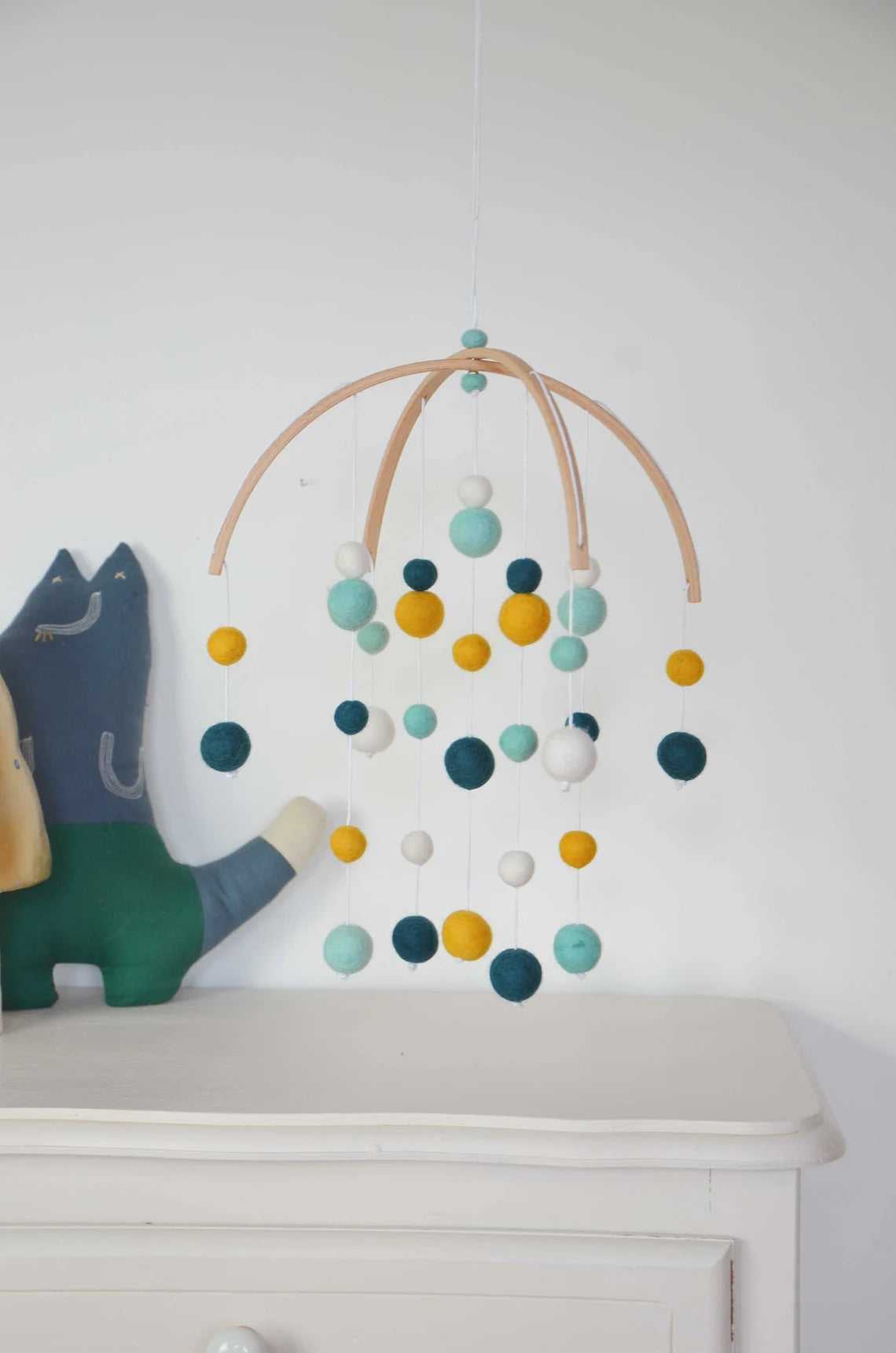 Mobile Montessori Bleu &amp; Vert