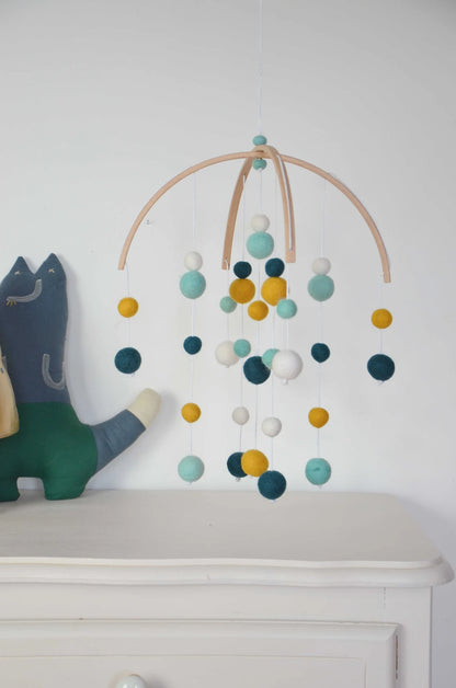 Mobile Montessori Bleu &amp; Vert