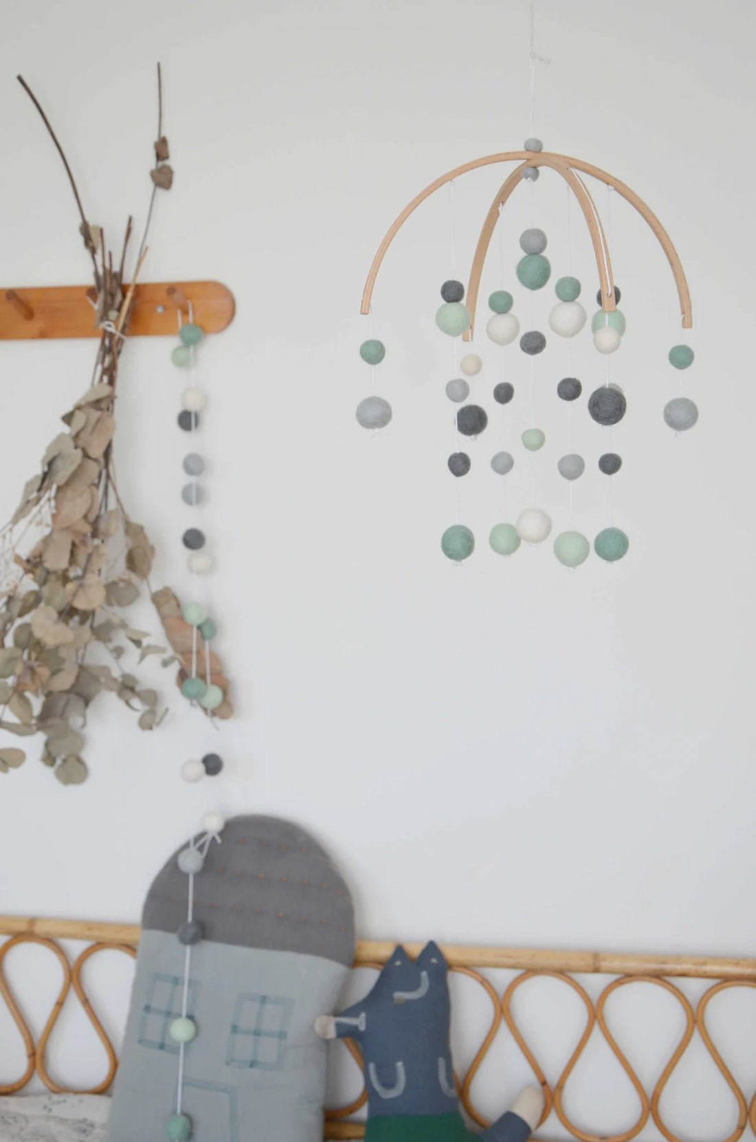 Mobile Montessori Vert & bleu