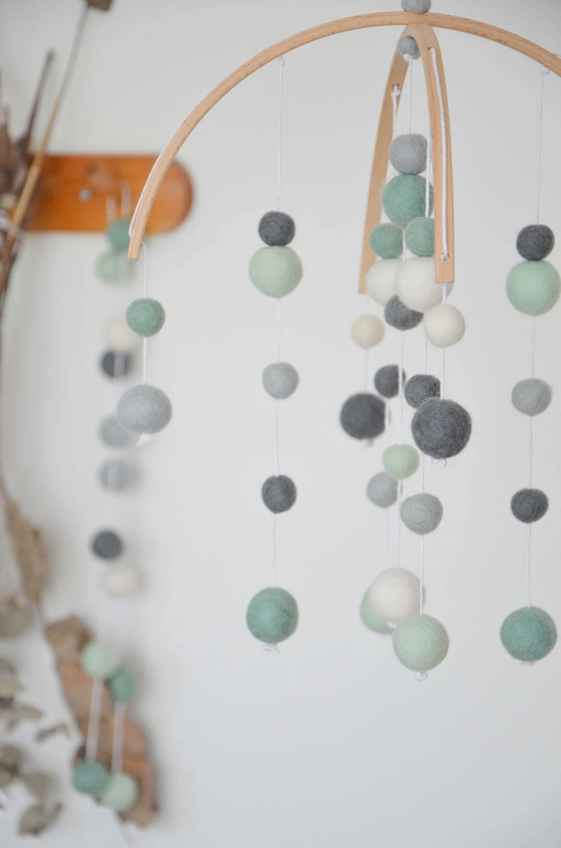 Mobile Montessori Vert & bleu