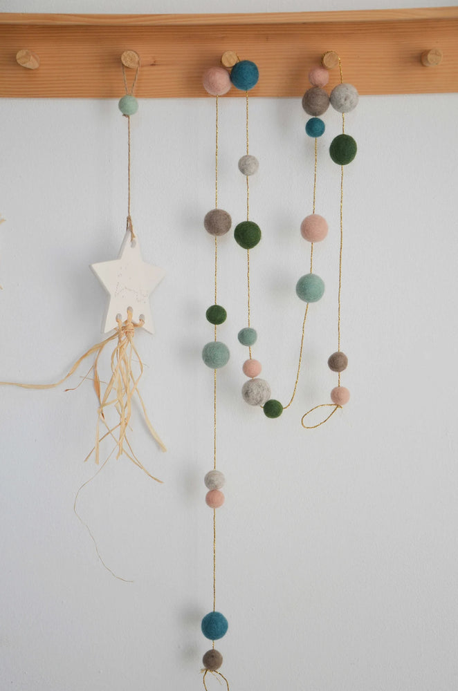 Guirlande chambre enfant - Vert & Rose