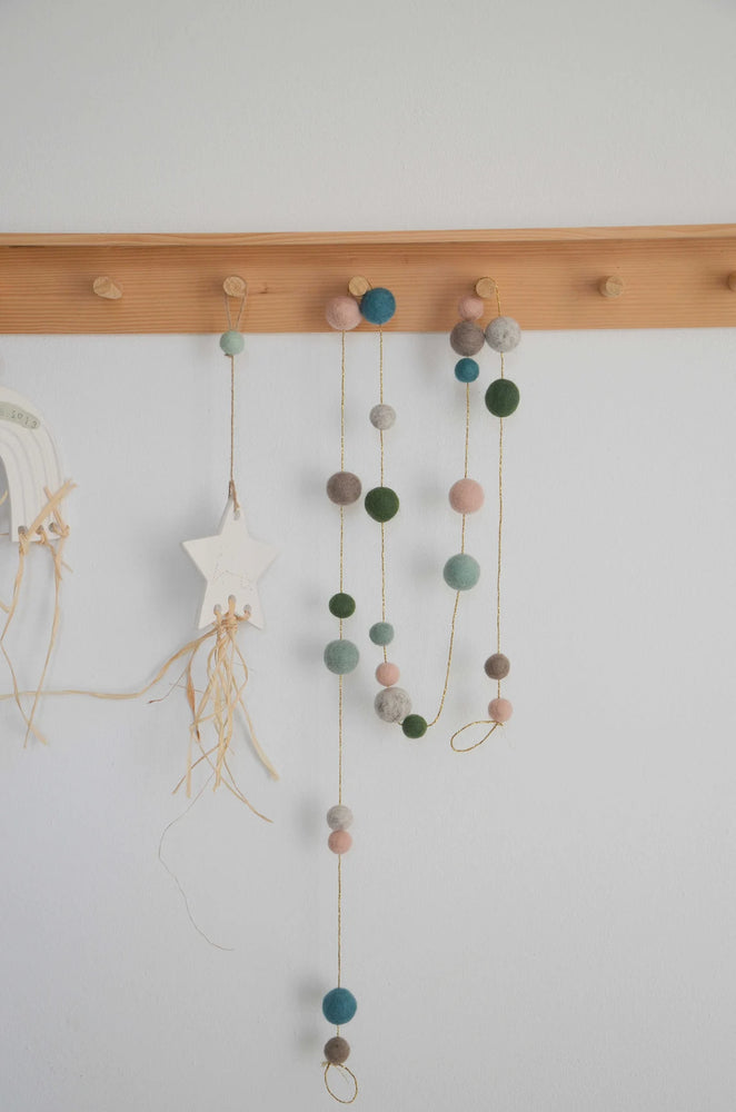 Guirlande chambre enfant - Vert & Rose