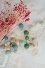 Slinger voor kinderkamer - Groen &amp; Roze