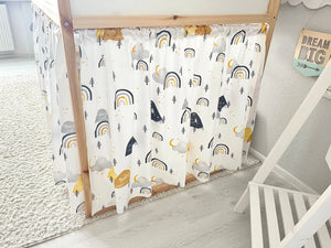 
            
                Charger l&amp;#39;image dans la galerie, Rideau lit Kura Ikea blanc avec motif
            
        