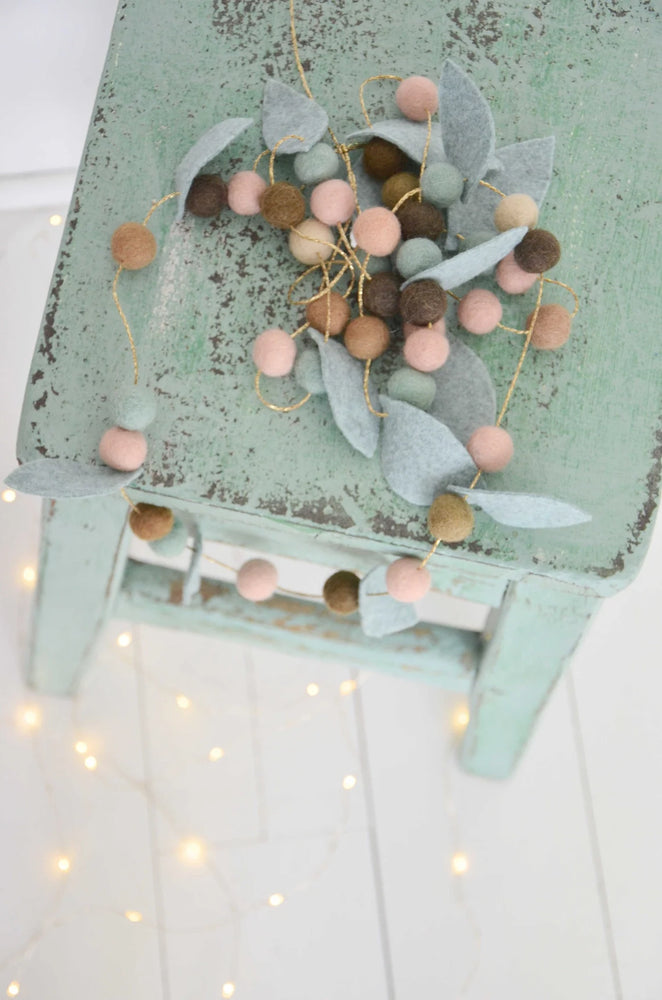 Guirlande chambre enfant - Vert & Rose