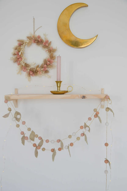 Roze babykamerslinger Groen &amp;amp; Wit