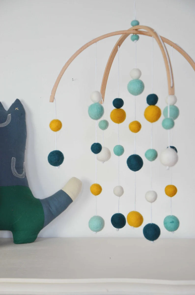 Mobile Montessori Bleu & Vert