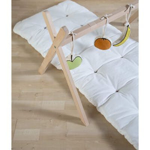 Support couffin en bois naturel