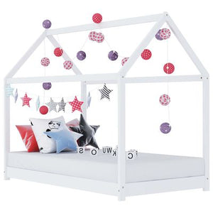 Lit cabane Montessori 90x200cm - Blanc