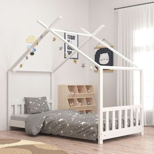 Lit cabane 70x140cm - Blanc