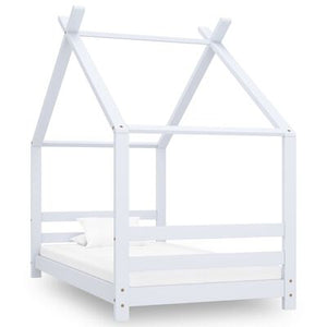 Lit cabane 90x200cm - Blanc