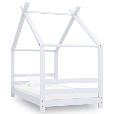 Lit cabane 70x140cm - Blanc