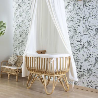 Berceau en rotin avec matelas