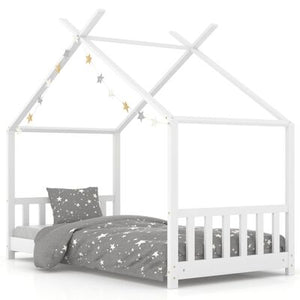 Lit cabane 70x140cm - Blanc