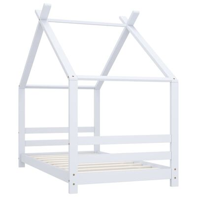 Lit cabane 70x140cm - Blanc